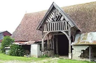 La grange dîmière du XVe&nbsp;siècle.