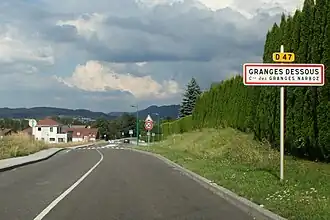 Entrée de Granges Dessous.