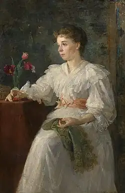 Susanne Granitsch,Portrait de sa sœur Edith, 1895
