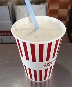 Granizado de leche rizada.