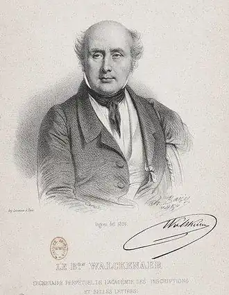 Charles Athanase Walckenaer (1771-1852), plus âgé