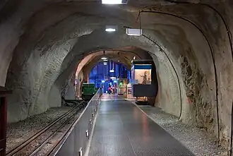 Le tunnel sous le Schloßberg.
