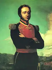 Peinture de Martín Tovar y Tovar représentant Gregor MacGregor en tant que général de l'armée vénézuélienne