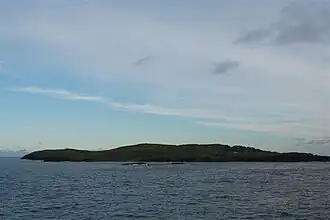 Vue de l'île, le 24 novembre 2009.