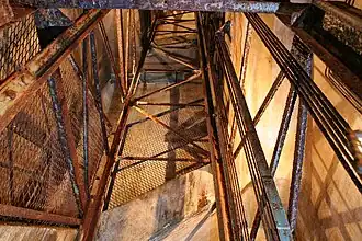 Cage d'ascenseur du Michelsberg.