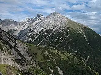 Vue depuis la Kuhljochspitze.
