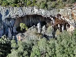 Baume des Collets donnat sur la Siagnole