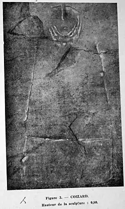 Hypogée n°24 : bas-relief de la « déesse funéraire ».