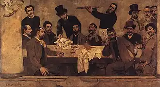Le grupo do Leão, de Columbano Bordalo Pinheiro, 1885