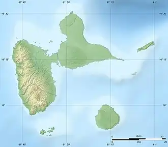 Voir sur la carte topographique de Guadeloupe