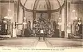 L'église Saint-Gurval, vue intérieure après sa restauration de 1923-1924 (carte postale).