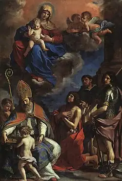 Vierge à l’Enfant avec saints patrons de la Ville de Modène du Guercino.