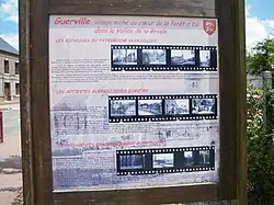 Panneau d'informations.