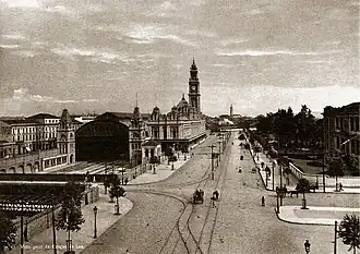 La gare vers 1900.