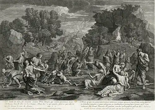 La Manne, d'après Nicolas Poussin