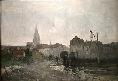 Ixelles, matin pluvieux, Vers 1883Musées royaux des beaux-arts