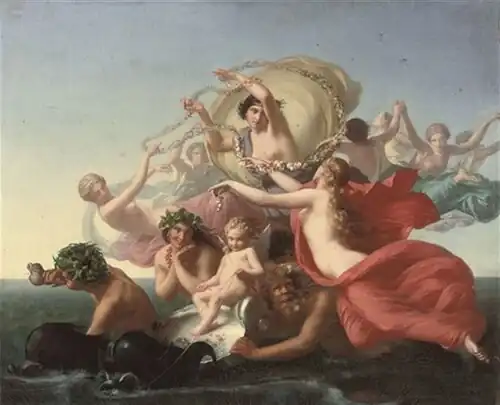 Le triomphe d'Amphitrite (1857, huile sur toile, 51,4&nbsp;×&nbsp;61,7&nbsp;cm, coll. privée).