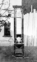 Guillotine à Altdorf en 1924