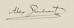 Signature de Alexandre Guilmant