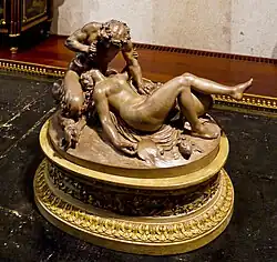 Nymphe et satyre, Clodion.