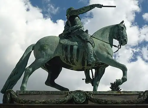 Statue de Gustave II Adolphe à Stockholm.