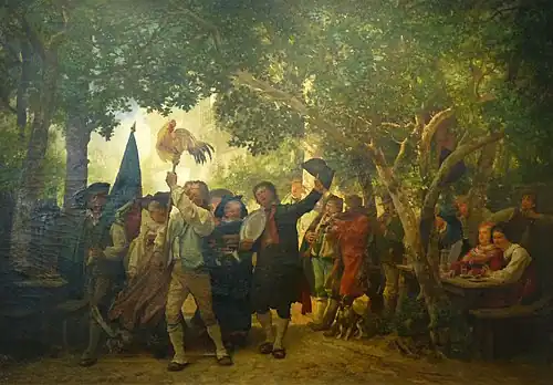 Le Vainqueur de la danse du coq (Mœurs alsaciennes en 1860) (1871), musée des Beaux-Arts de Mulhouse.