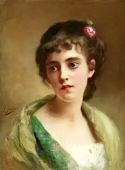 Tête de jeune fille