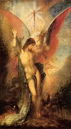 Saint Sébastien (baptisé martyr), 1876, huile sur bois, Cambridge, Fogg Art Museum.