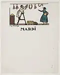 Guy ARNOUX, Pochette de la Marraine, Mardi, 1916