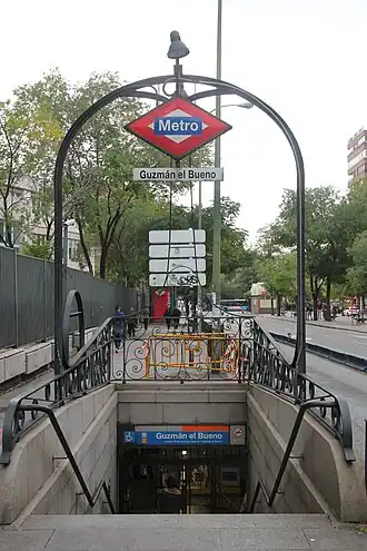 Image illustrative de l’article Guzmán el Bueno (métro de Madrid)