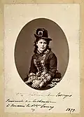 Hélène de Lesseps, photographie, 1878.