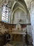 Chevet de la chapelle latérale nord.