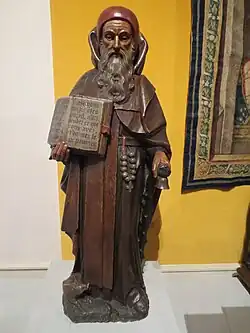 Saint Antoine ermite, saint protecteur de l'Hôtel-Dieu de Beaune.