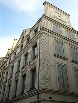 Détail des façades de l'hôtel Colbert en 2011.