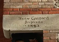 signature de Hector Guimard