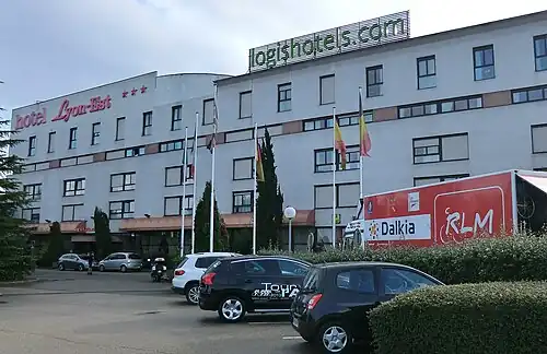 Hôtel Lyon-Est, la veille du départ du Tour de l'Ain 2013.