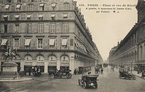 L’hôtel Regina au début du XXe&nbsp;siècle.
