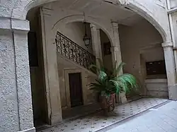 Départ de l'escalier