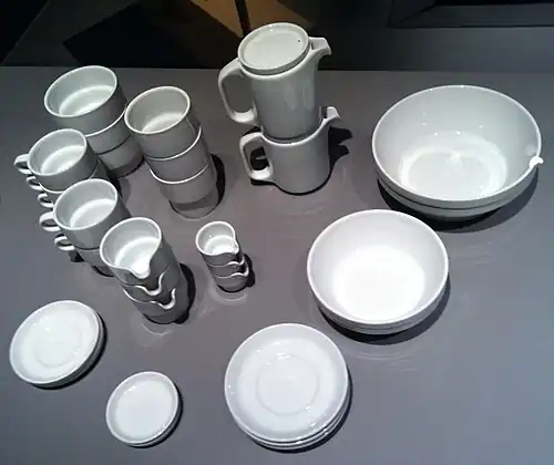 Ensemble de services «TC 100» par Nick Roericht, 1959 (travail de diplôme).