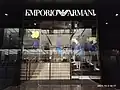 Magasin de vêtements Emporio Armani à Canton Road, Hong Kong.