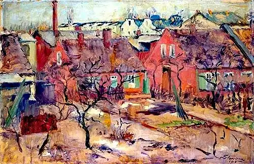 Le dégel à Lübeck, 1913.