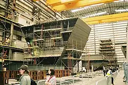 Construction de HMS Dauntless en 2007.