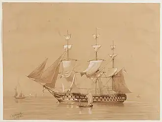 illustration de HMS Revenge (1805)