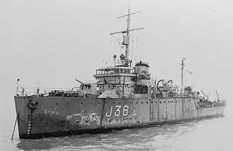 illustration de HMS Rhyl (J36)