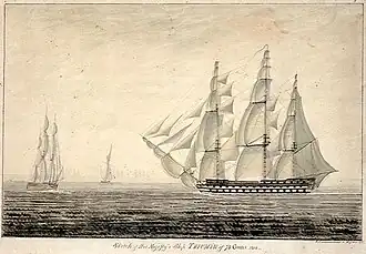illustration de HMS Triumph (1764)