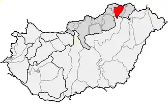 Carte de localisation du Cserehát