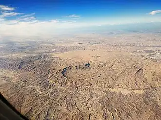 Vue aérienne du HaMakhtesh HaKatan.