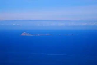 Vue aérienne des îles Habibas.