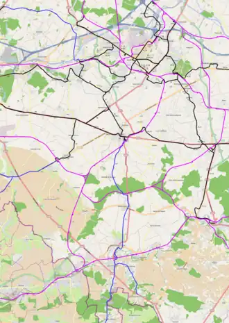 Plan des lignes de la région du Centre.