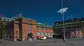 La halle vue de la place du marché de Hakaniemi.